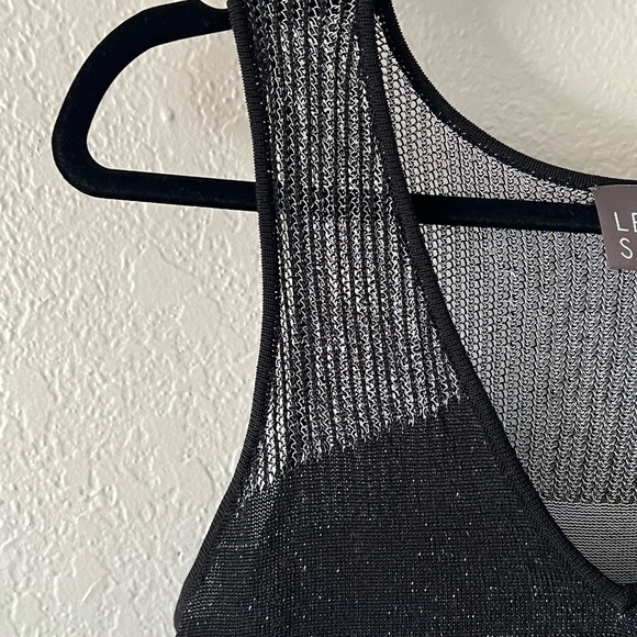 Anthro LEO & SAGE Mesh Sheer Inlay Knit Tank - Picture 6 of 7